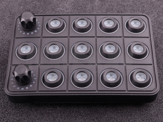 MaxxECU 2504 CAN keypad (13 keys and 2 rotary encoders) multi color LED RGB