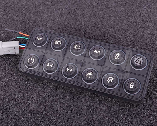 MaxxECU 2360 Racepad CAN steering wheel panel multi color LED