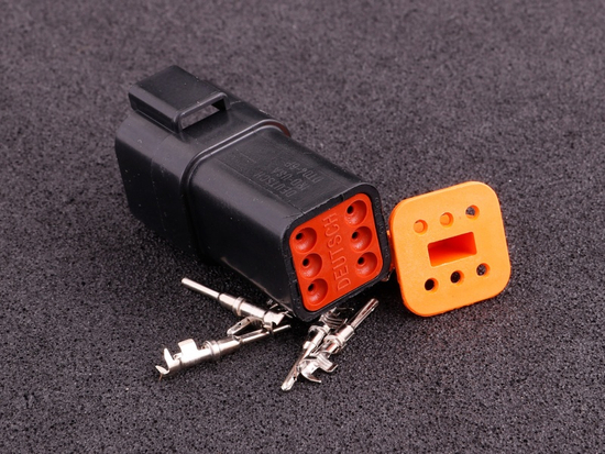 MaxxECU 2275 Connector 6-way pin housing DT04-6P-E004
